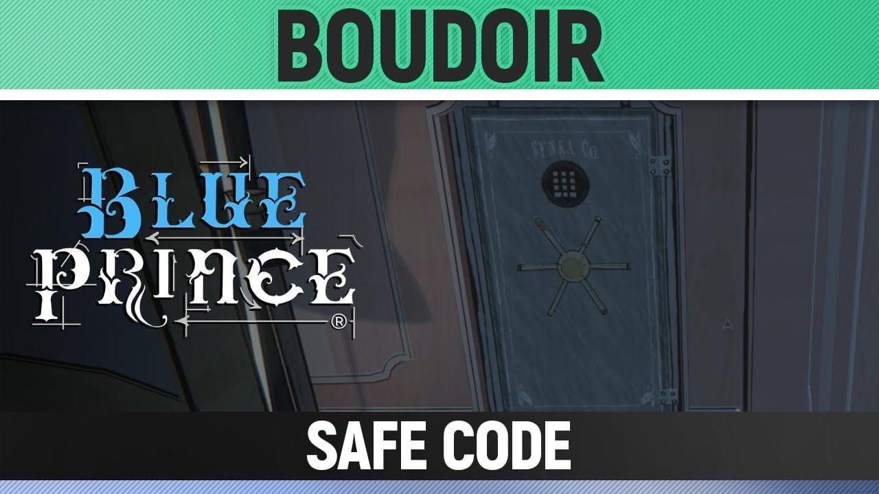 Blue Prince - Boudoir - Safe Code Solution