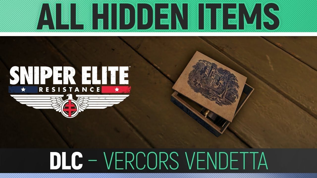 Sniper Elite: Resistance - Vercors Vendetta - All Hidden Item Locations