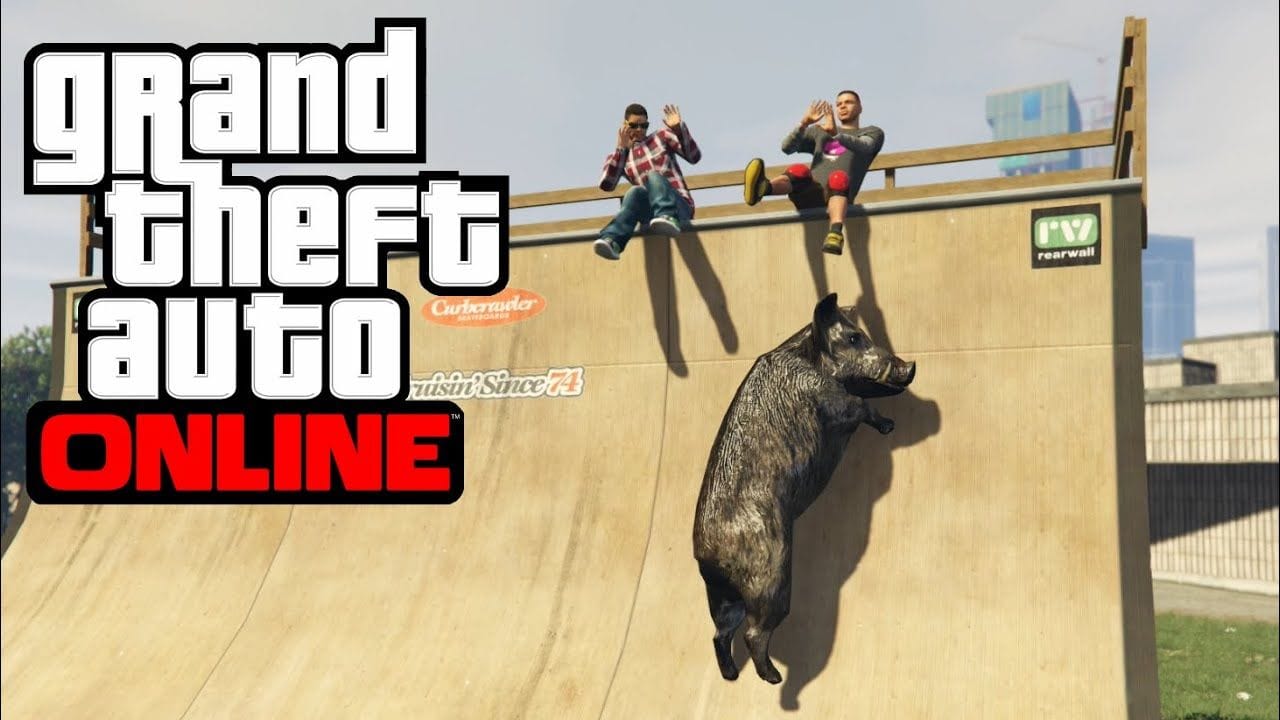 [PS4/Xbox One] SE TRANSFORMER EN SANGLIER ET ATTAQUER LES GENS - GTA 5 ONLINE (Peyotl 2)