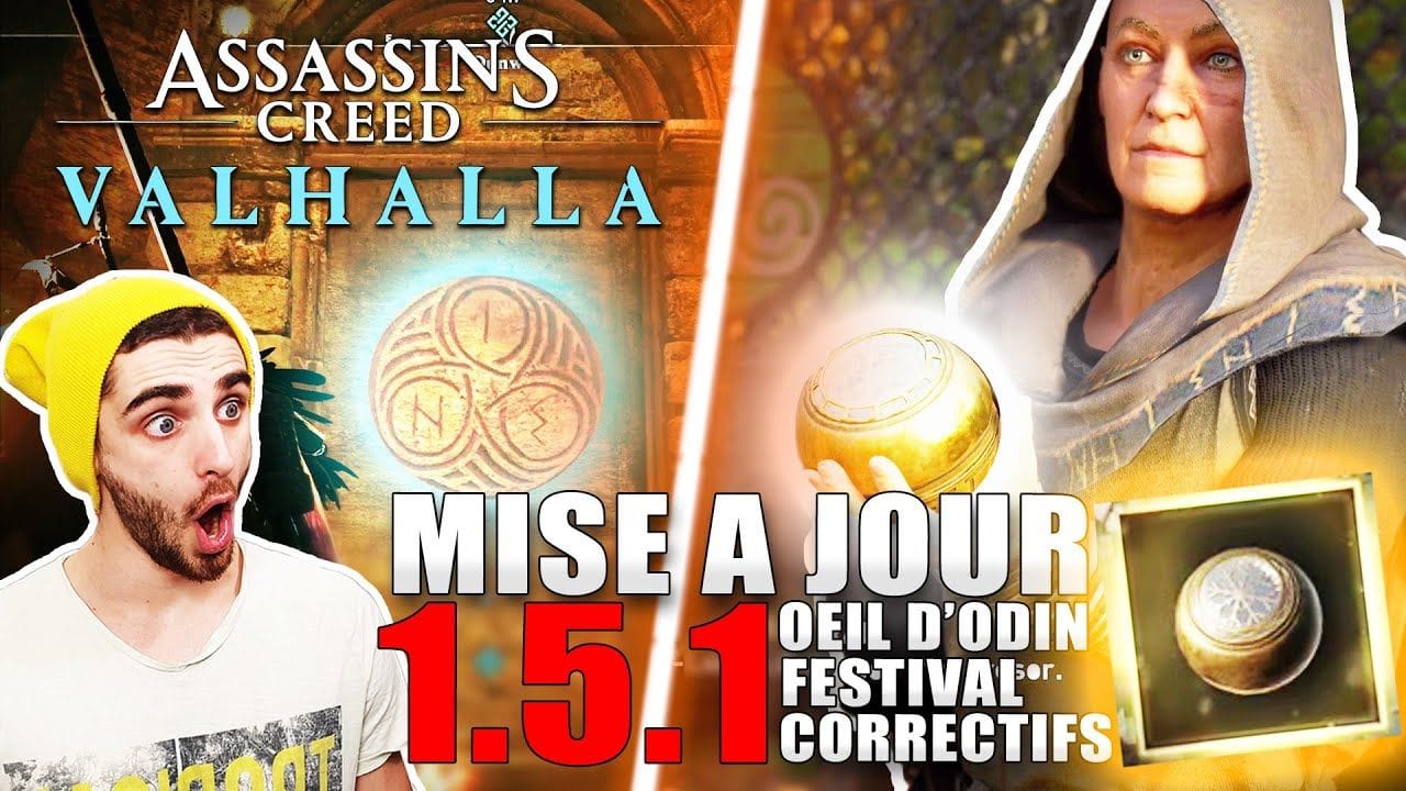 Assassin's Creed Valhalla : MAJ 1.5.1 - ENFIN l'OEIL D'ODIN 🔥 !! Nouveautés : Défis, Trophée, Armure
