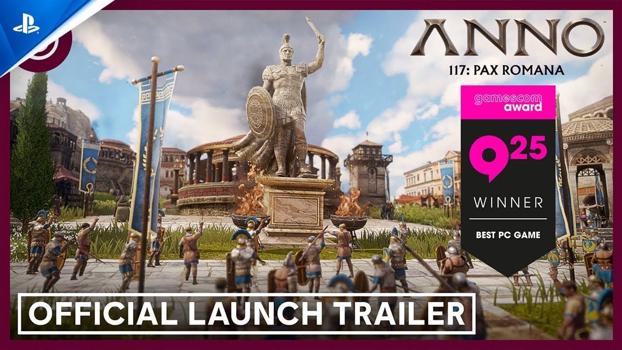 Anno 117: Pax Romana - Launch Trailer | PS5 Games