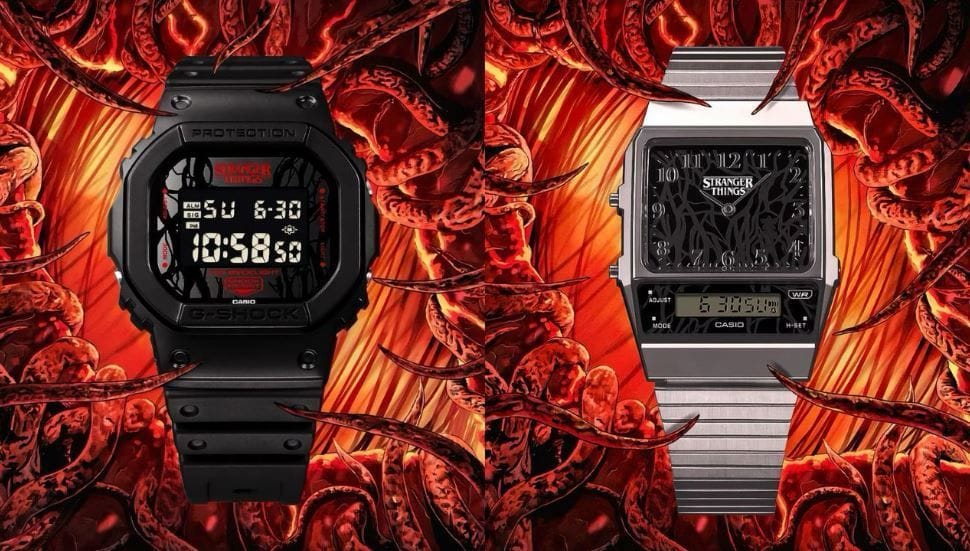 Casio et Netflix font équipe pour une paire de montres Stranger Things géniales.