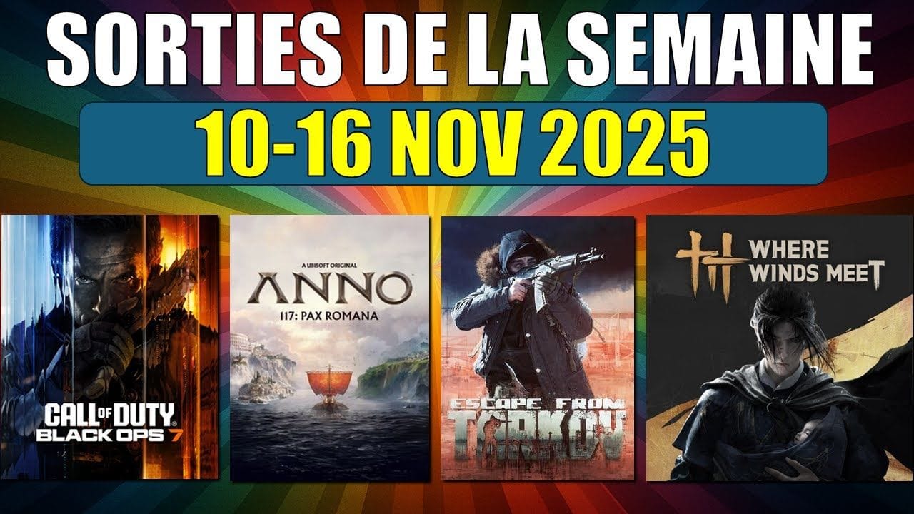 JEUX VIDEO: Les sorties de la semaine du 10 au 16 novembre 2025
