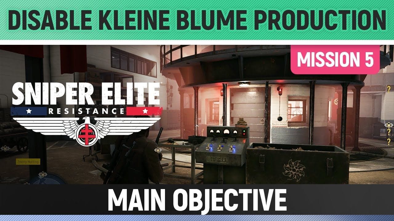 Sniper Elite: Resistance - Disable Kleine Blume production