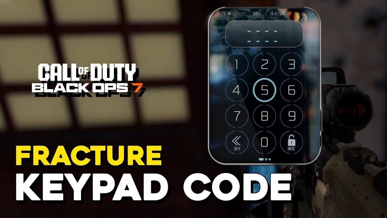 Black Ops 7 Fracture Keypad Code