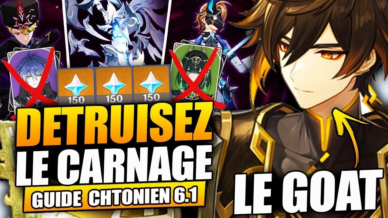 Guide Carnage Chtonien 6.1 : Détruisez le SANS persos de NODKRAI facilement !  Genshin Impact FR