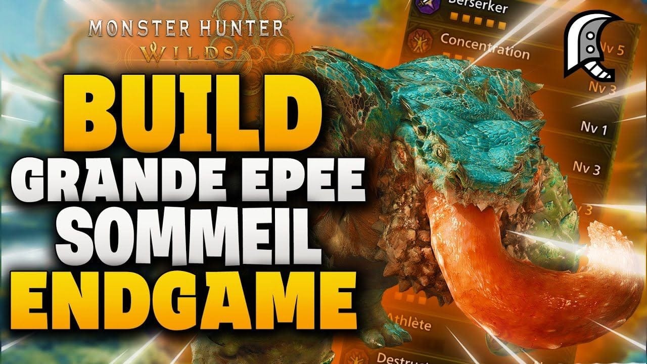 BUILD ENDGAME GRANDE EPEE / GREATSWORD  , Vraiment Fun à jouer  - Monster Hunter Wilds