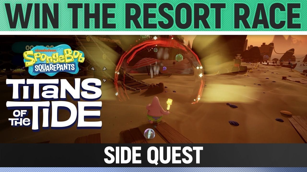 Spongebob: Titans of the Tide - Win The Resort Race - Side Quest