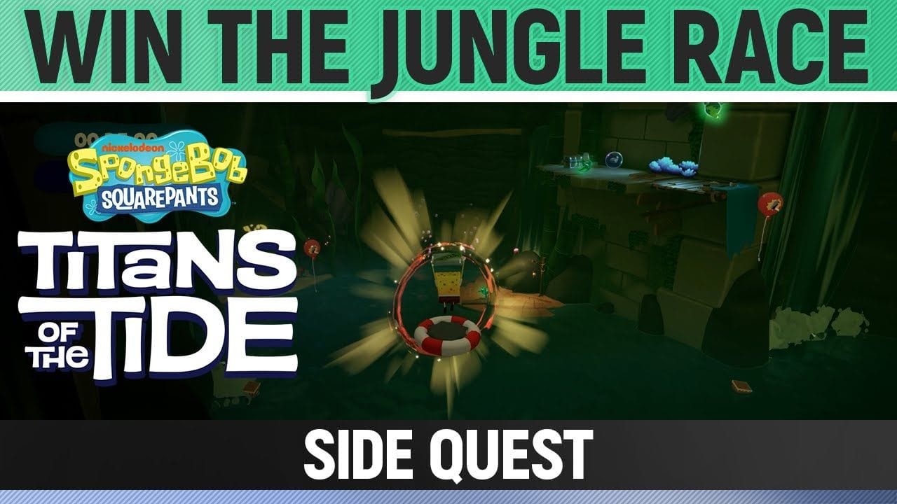Spongebob: Titans of the Tide - Win The Jungle Race - Side Quest