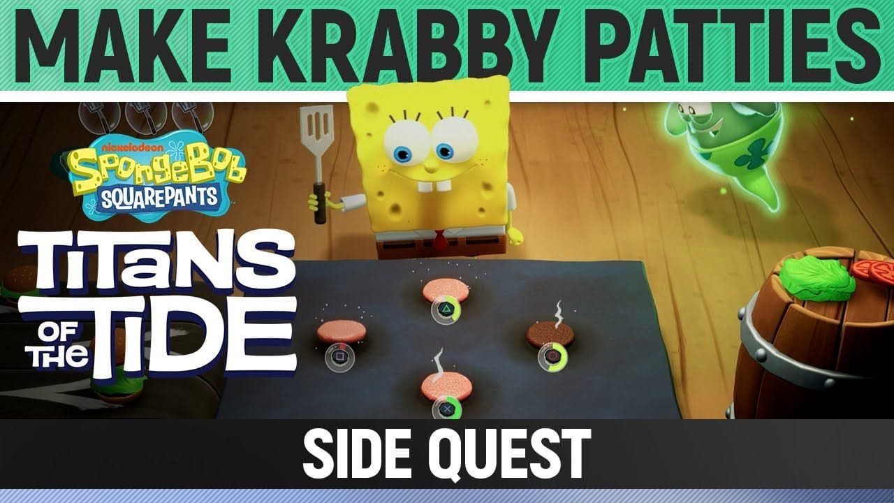 Spongebob: Titans of the Tide - Make Krabby Patties - Side Quest