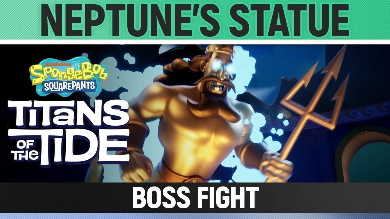 Spongebob: Titans of the Tide - Neptune's Statue - Boss Fight