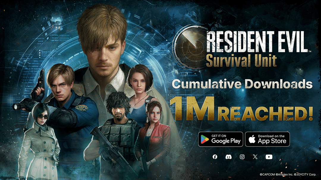 Resident Evil: Survival Unit - Atteint 1 million de téléchargements depuis son lancement !