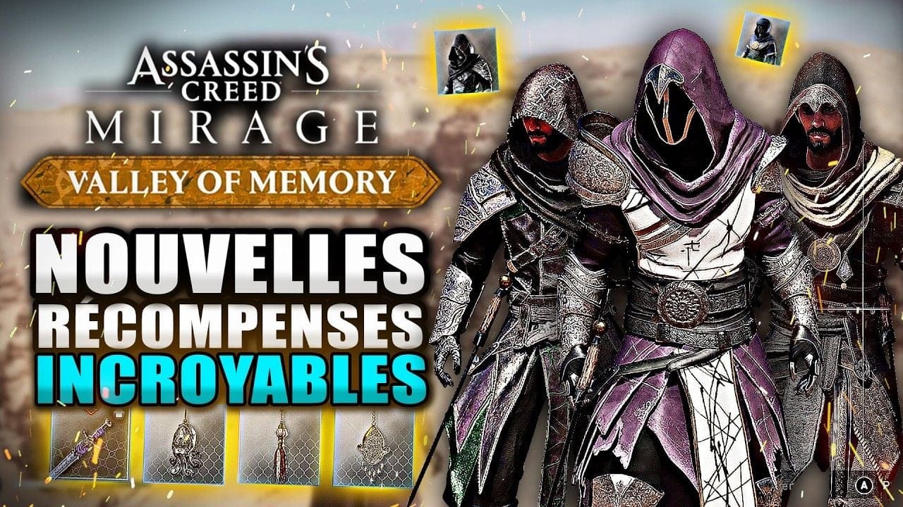 Assassin's Creed Mirage : Les Nouvelles ARMURES & Objets du DLC Vallée de la Mémoire (Vitrine)