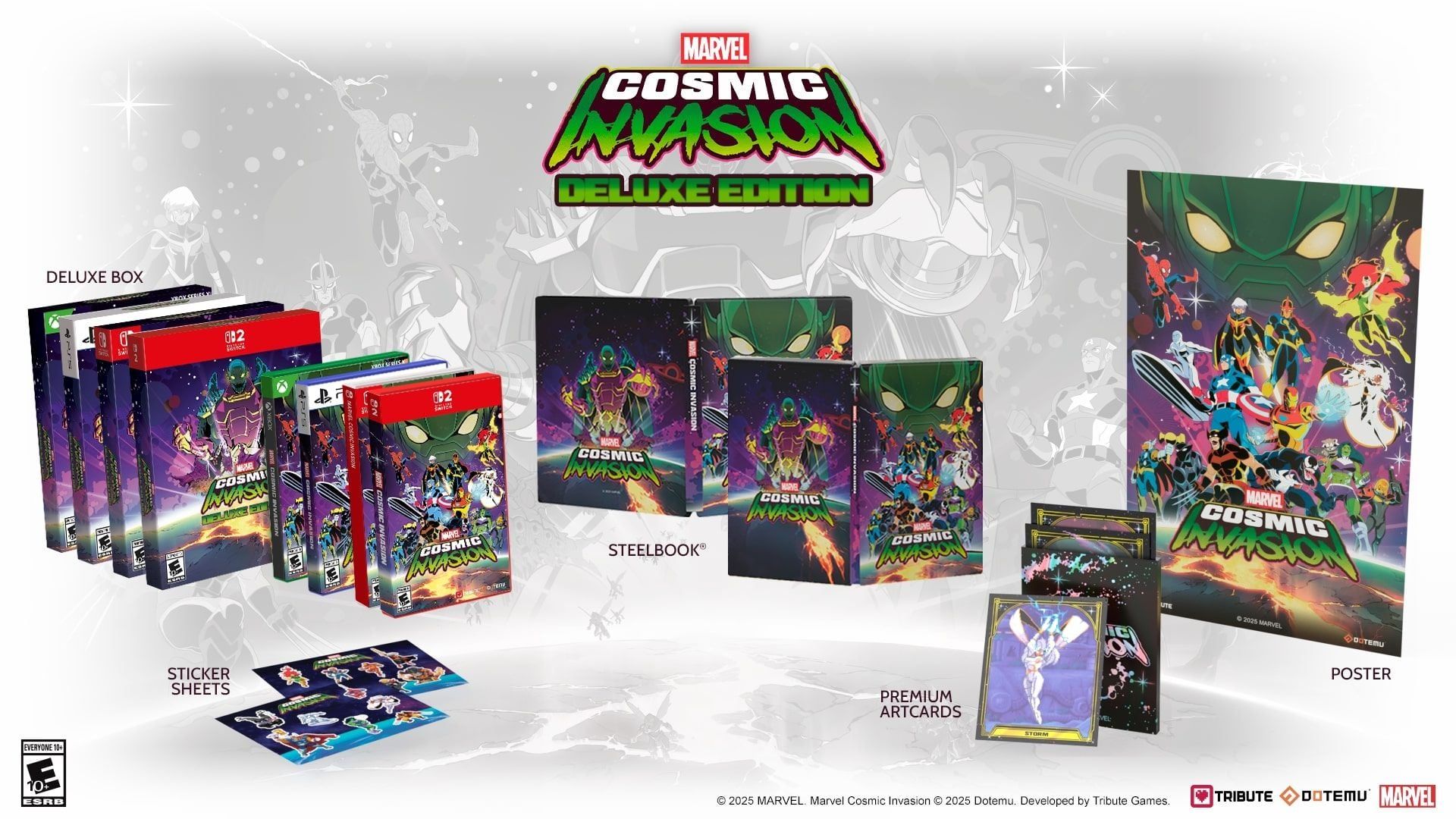 Marvel Cosmic Invasion aura aussi droit à une édition physique Deluxe avec quelques goodies