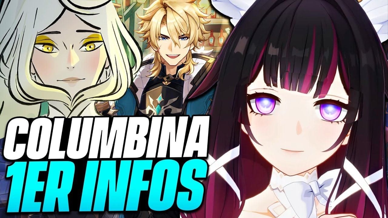 COLUMBINA EST SPÉCIALE... Kit, Géo Lunaire et Infos ZIBAI, YELUOYA & VARKA (Genshin Impact)