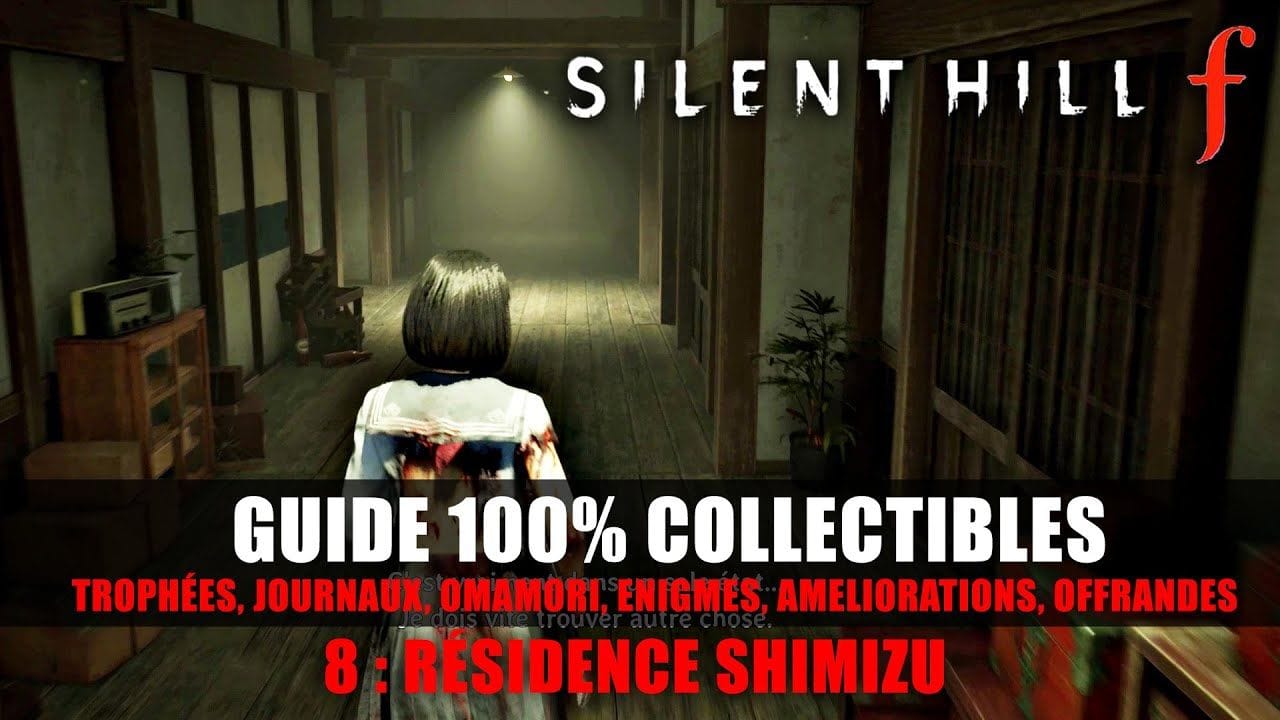 Silent Hill f : Guide 100% Collectibles & Énigmes - 8 : RÉSIDENCE SHIMIZU (Solution Complète)