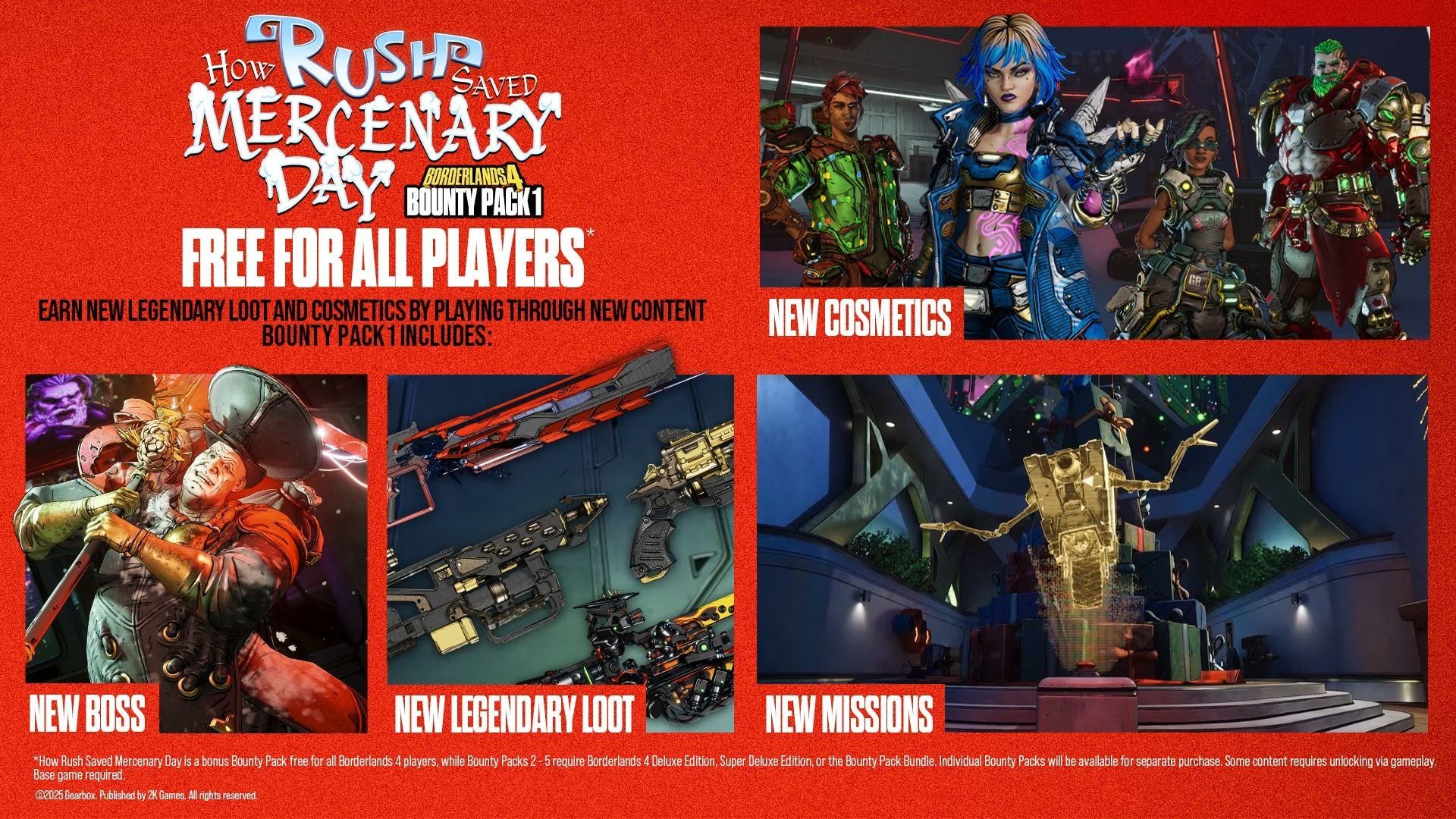 Borderlands 4 s'enrichit d'un contenu de Noël gratuit et d'une nouvelle quête.