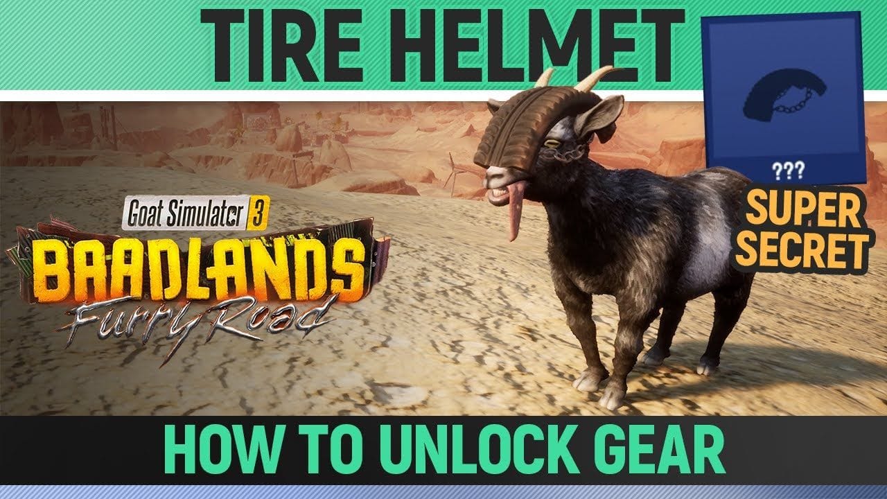 Goat Simulator 3: Baadlands Furry Road - Tire Helmet - Goat Gear Location