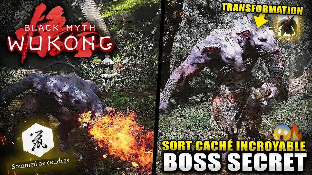 Black Myth Wukong : TRANSFORMATION Secrète & BOSS Caché dans le Chapitre 3 (Rat à Deux tête) Pagode