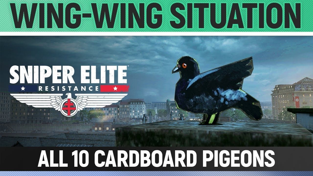 Sniper Elite: Resistance - All 10 Cardboard Pigeon Locations 🏆 Wing-Wing Situation Medal