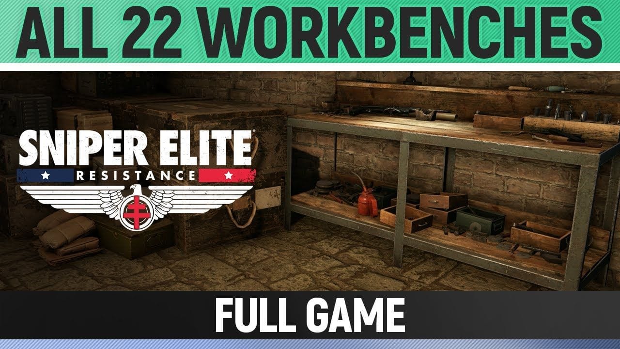 Sniper Elite: Resistance - All 22 Workbench Locations 🏆 Innovator