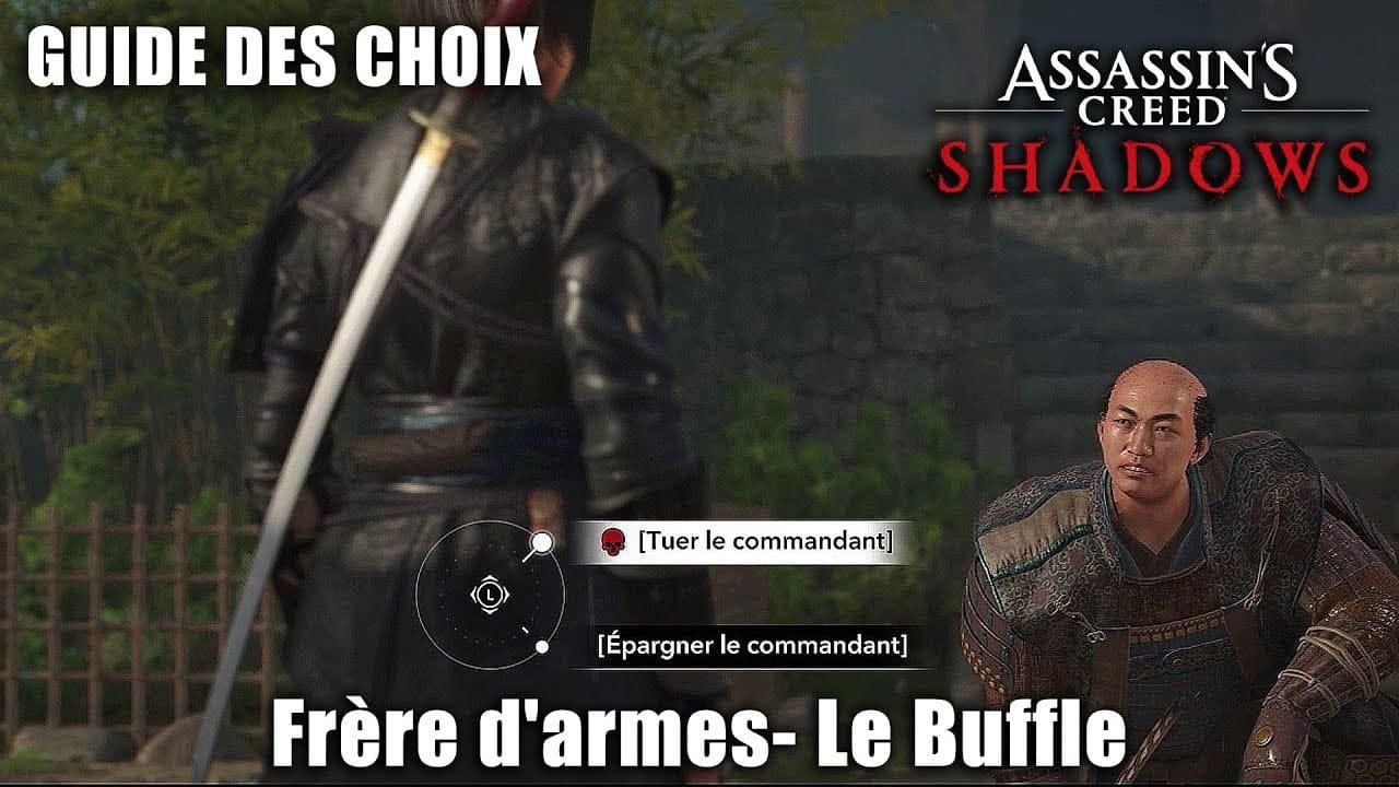 Assassin's Creed Shadows : Tuer ou Épargner le Commandant Seiji (Le Buffle) Guide des Choix