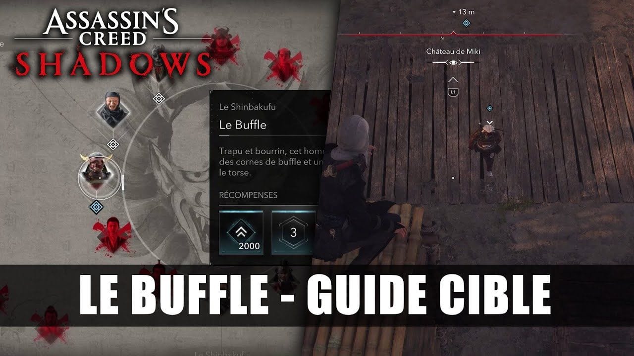 Assassin's Creed Shadows : Guide Le Buffle (Solution Complète Cible) Le Shinbakufu