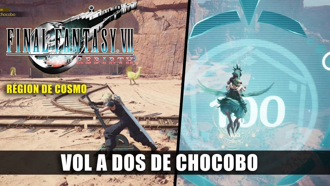Final Fantasy 7 Rebirth - Soluce Quête: Vol à Dos de Chocobo (Rapport Cosmo) & Parcours Entrainement