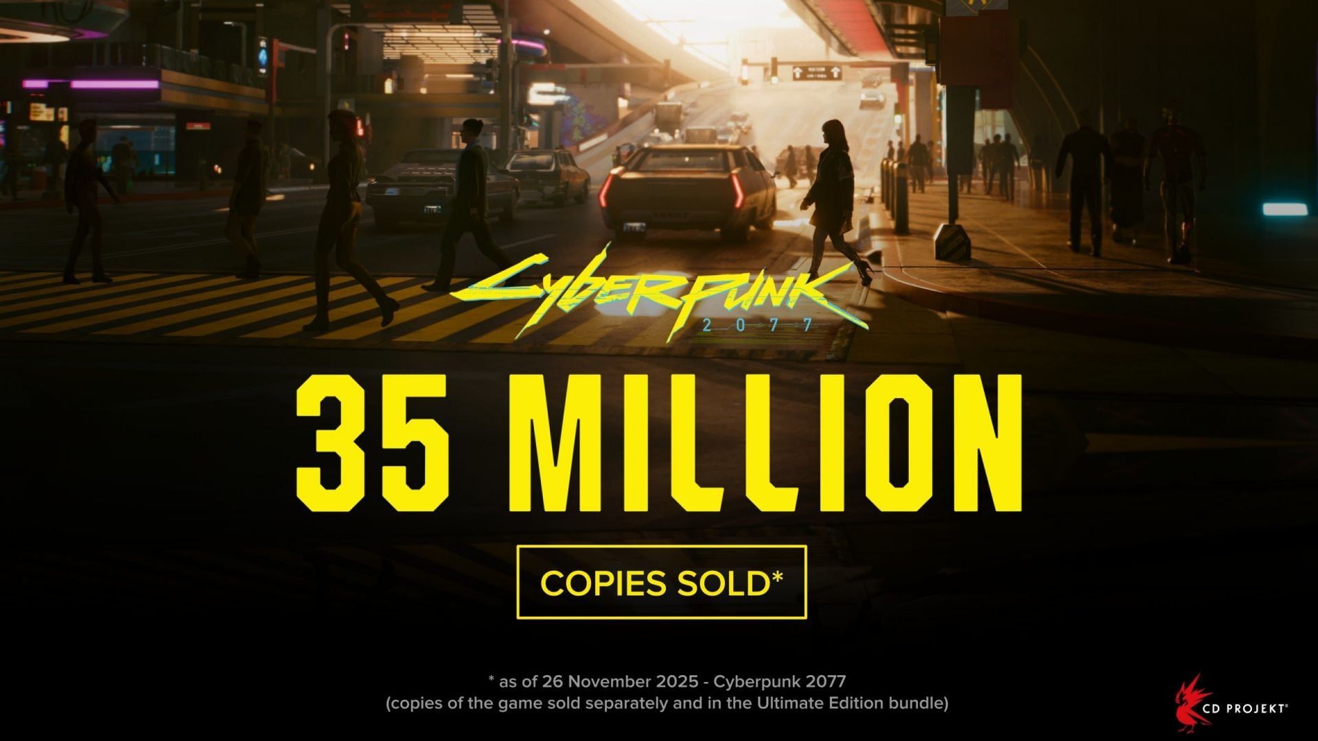 Cyberpunk 2077 s'est vendu à plus de 35 millions d'exemplaires