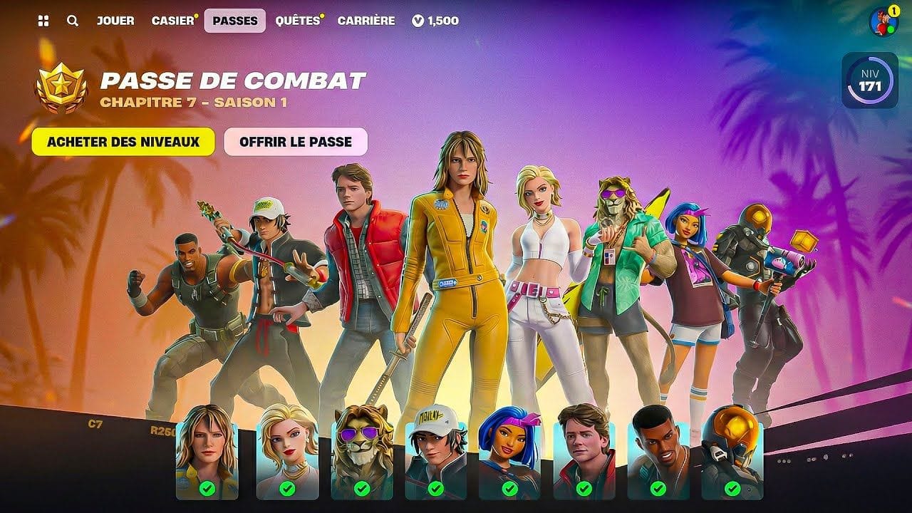 PASSE DE COMBAT CHAPITRE 7 est DISPONIBLE sur Fortnite !!