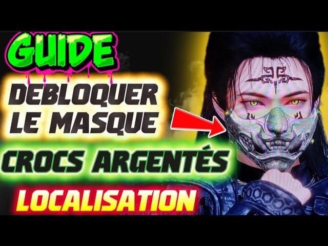 Where winds meet : GUIDE DÉBLOQUER MASQUE CROCS ARGENTER 😱😍