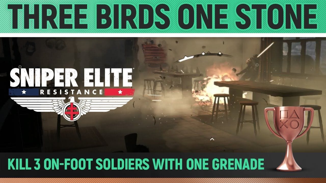 Sniper Elite: Resistance - Three Birds One Stone 🏆 Trophy / Achievement Guide (Mission 5)