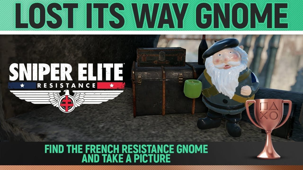 Sniper Elite: Resistance - Lost its way Gnome 🏆 Trophy / Achievement Guide (Mission 4)