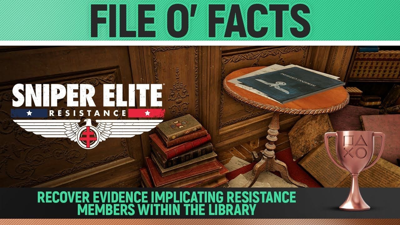 Sniper Elite: Resistance - File O' Facts 🏆 Trophy / Achievement Guide (Mission 2)