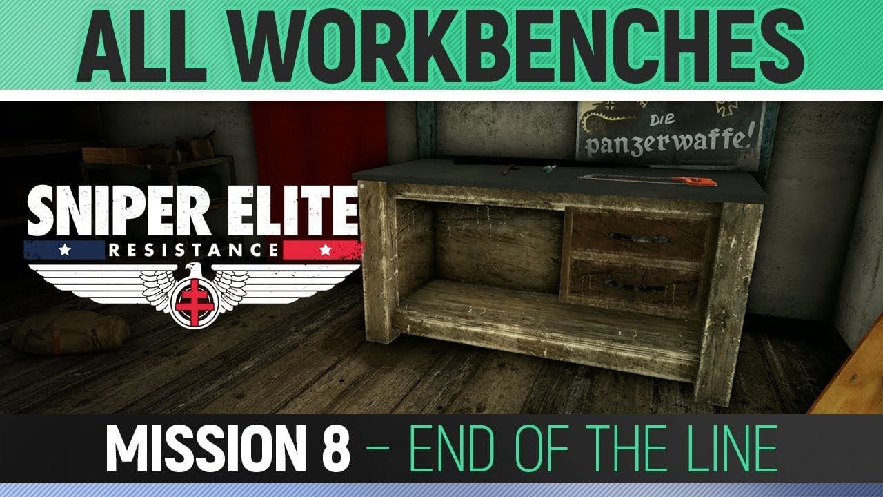 Sniper Elite: Resistance - Mission 8 - All Workbench Locations 🏆 End of the Line