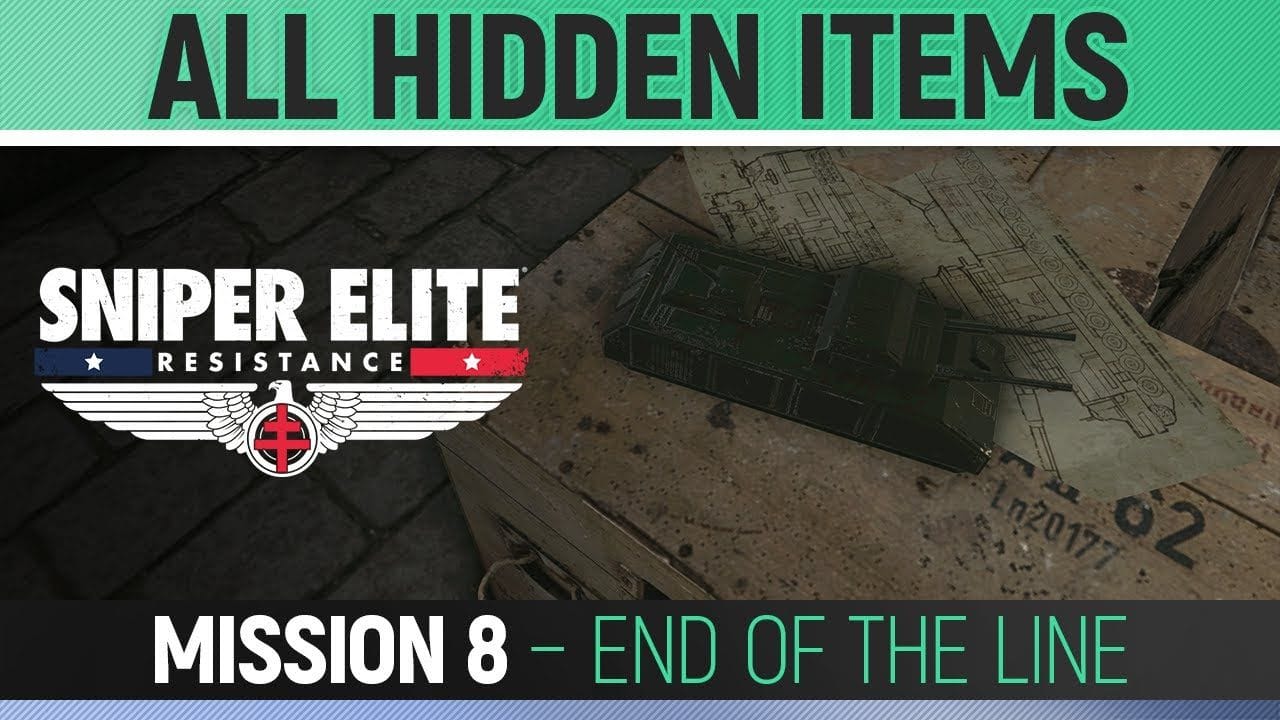 Sniper Elite: Resistance - Mission 8 - All Hidden Item Locations 🏆 End of the Line