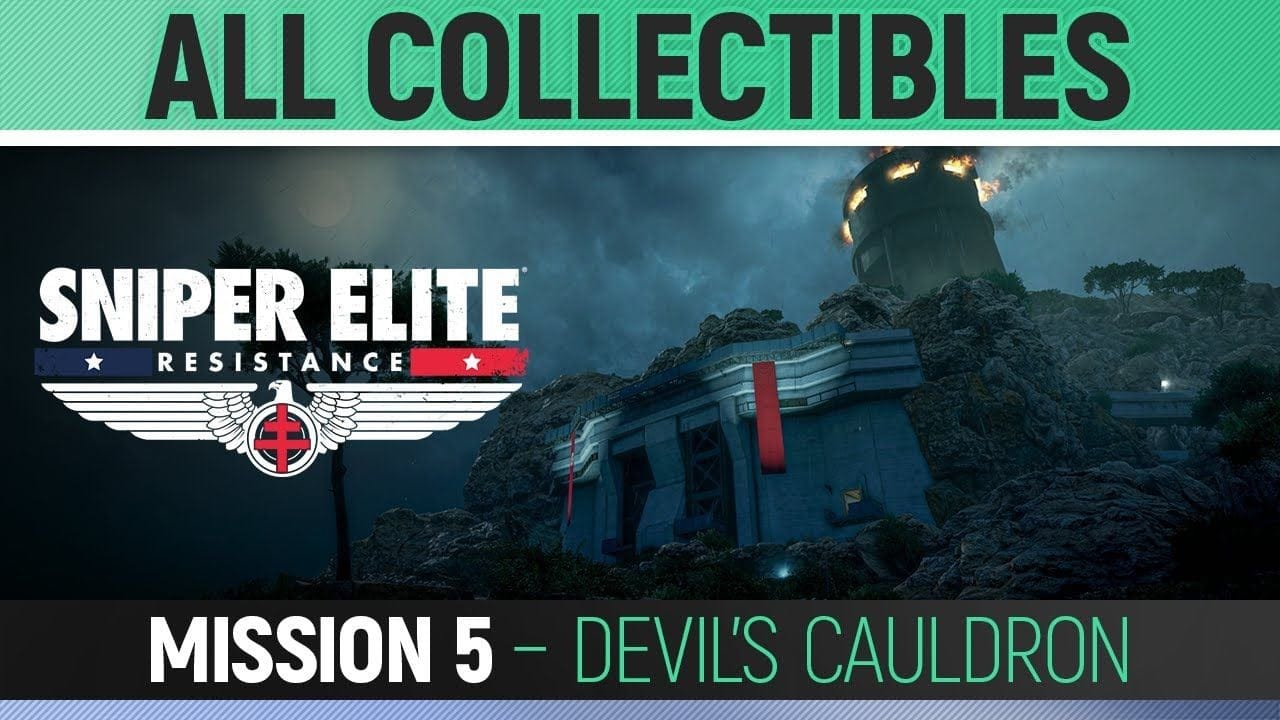 Sniper Elite: Resistance - Mission 5 - All Collectibles & Trophies 🏆 Devil's Cauldron