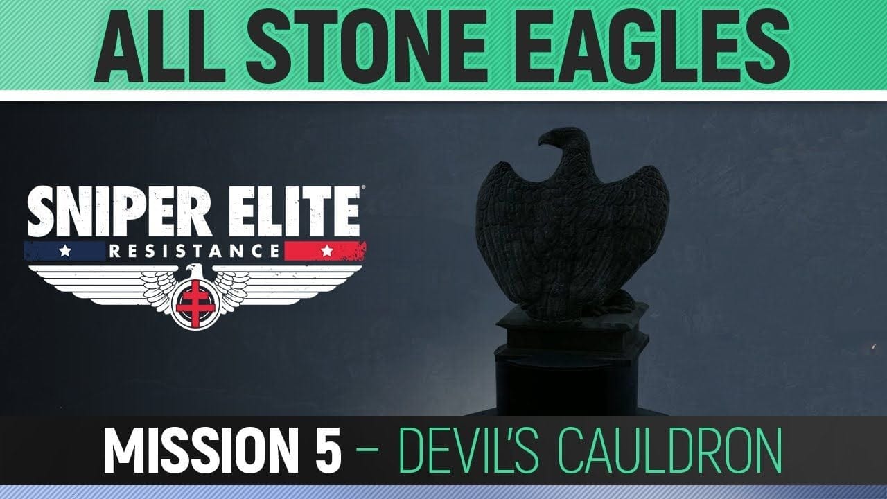 Sniper Elite: Resistance - Mission 5 - All Stone Eagle Locations 🏆 Devil's Cauldron