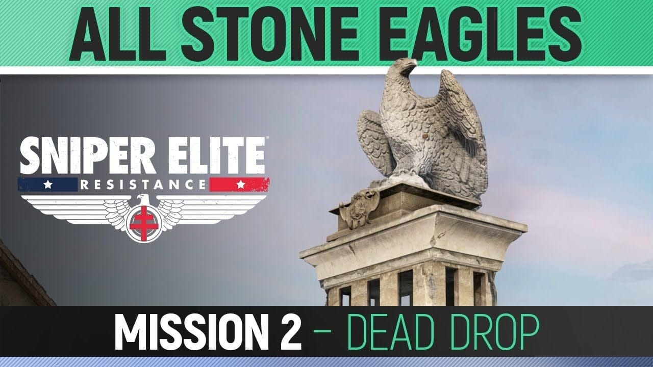 Sniper Elite: Resistance - Mission 2 - All Stone Eagle Locations 🏆 Dead Drop