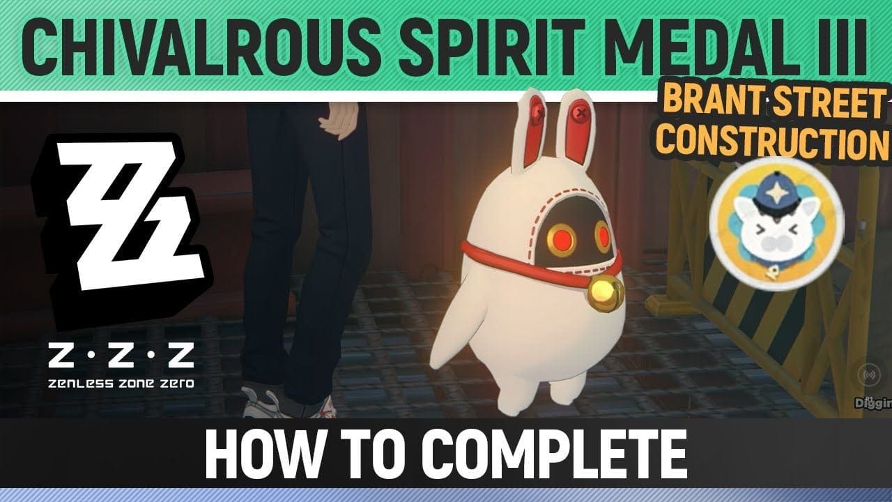 Zenless Zone Zero - Chivalrous Spirit Medal III - Brant Street Construction