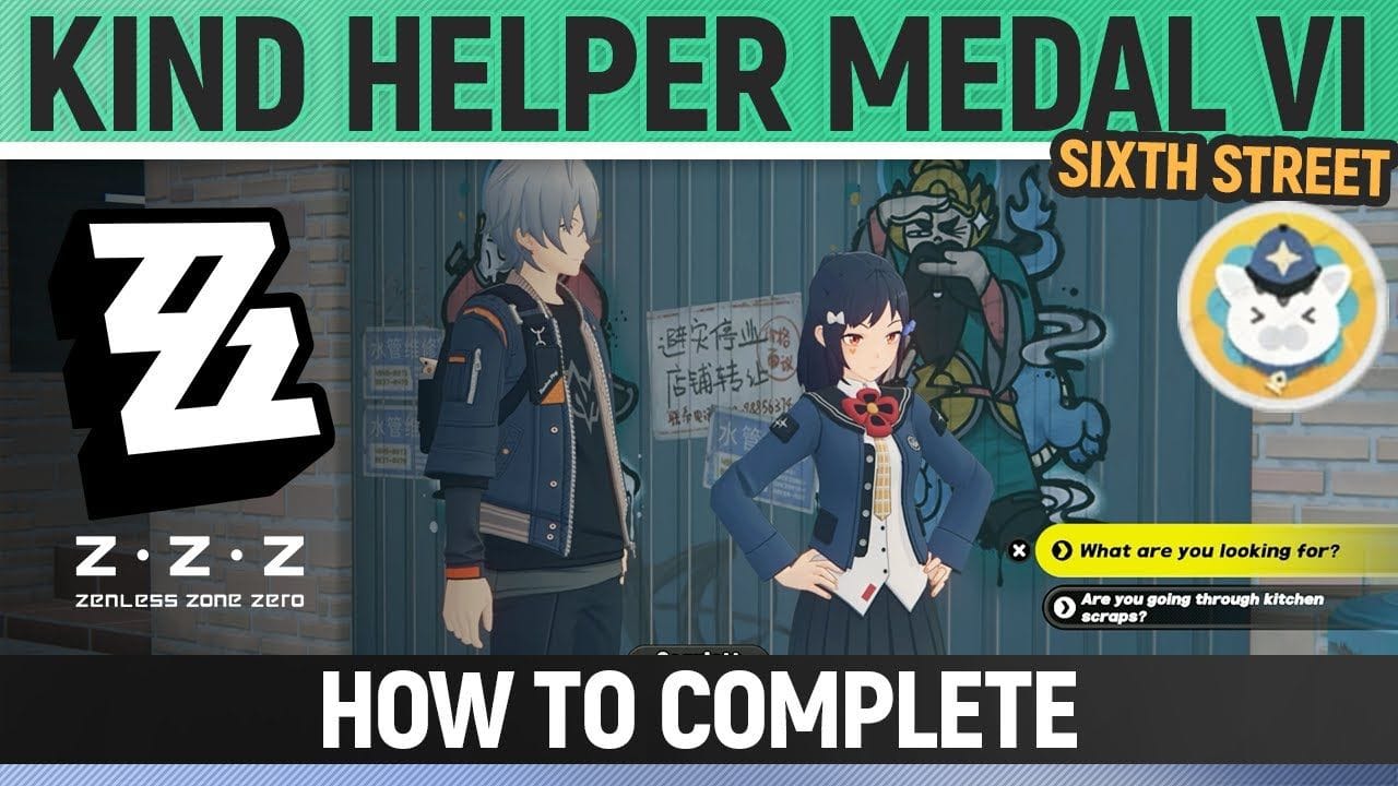 Zenless Zone Zero - Kind Helper Medal VI - Sixth Street (Fluffy Trouble)