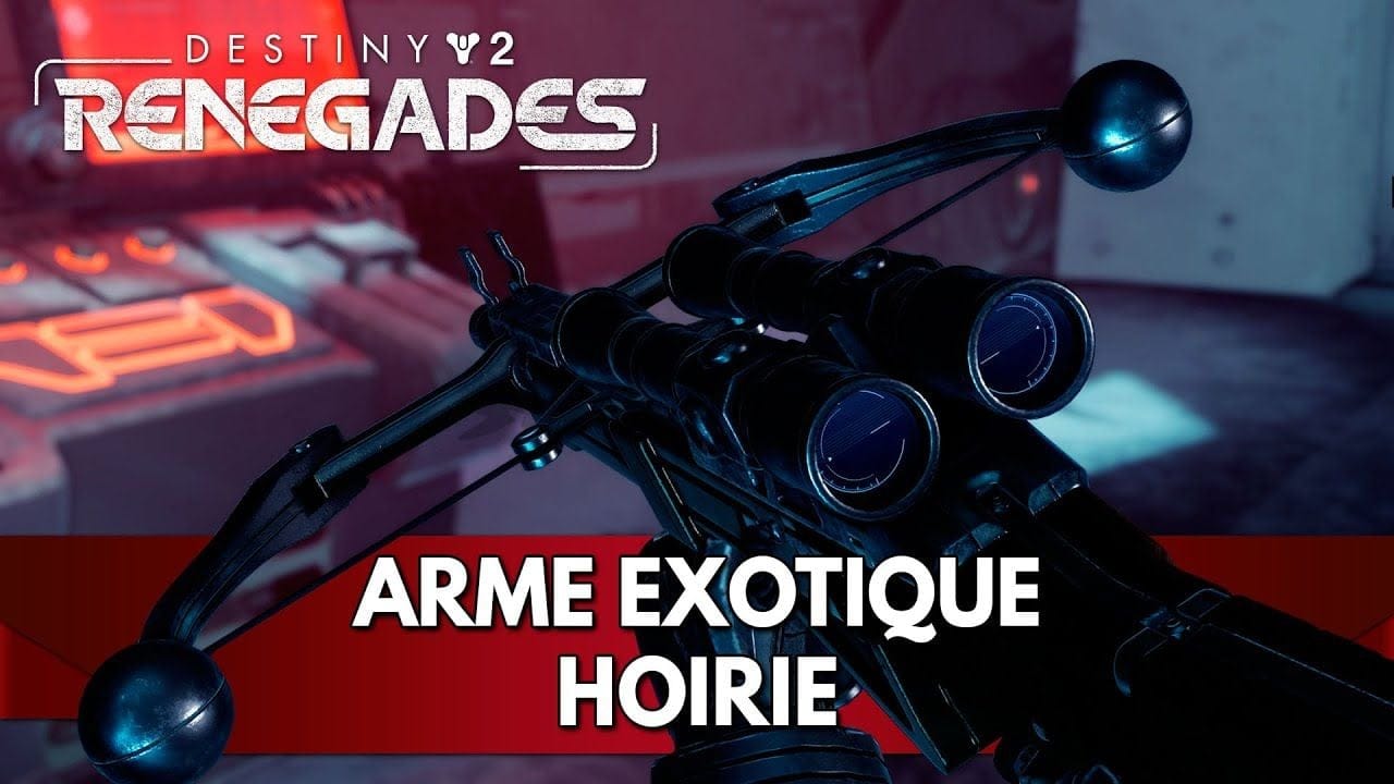 Destiny 2 FR Rebelles : Arme Exotique, Hoirie - Explosion ! 💣