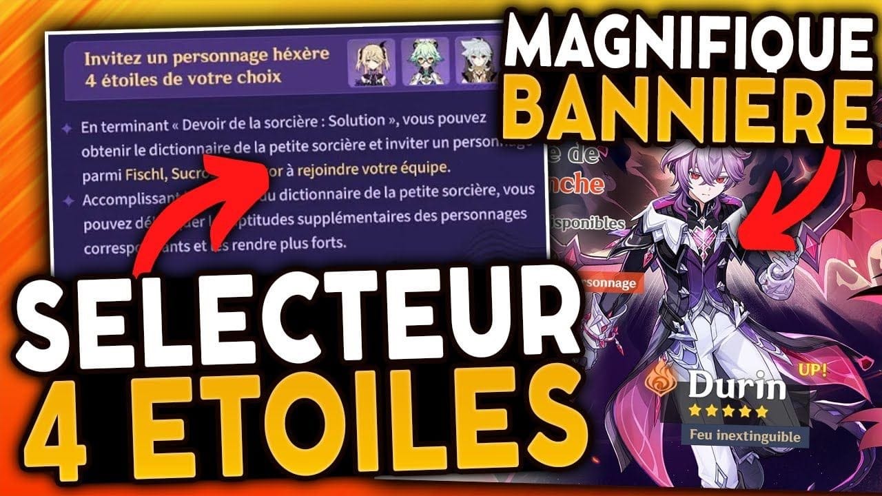 SELECTEUR DE 4⭐ & bonne bannière Durin ! | Actu 6.2 / Luna 3 Genshin Impact