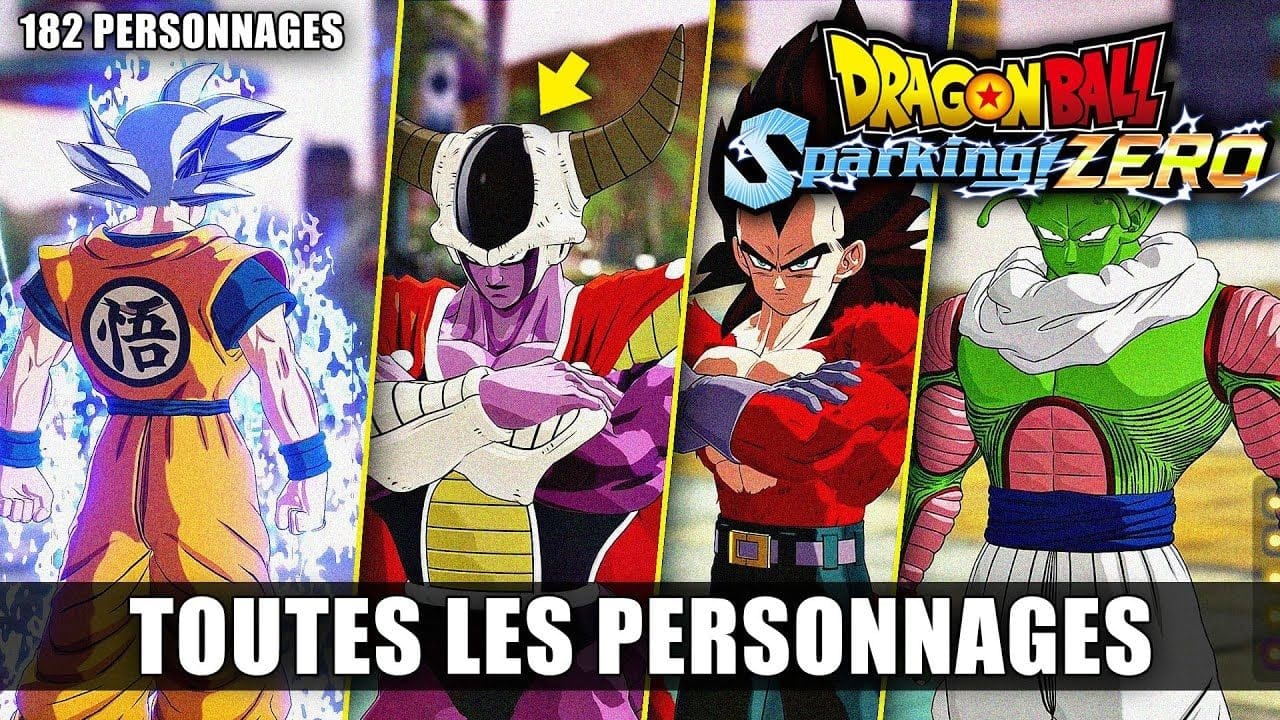 Dragon Ball: Sparking Zero : Tous les PERSONNAGES du jeu 🔥 Vitrine (182) & Comment les Débloquer