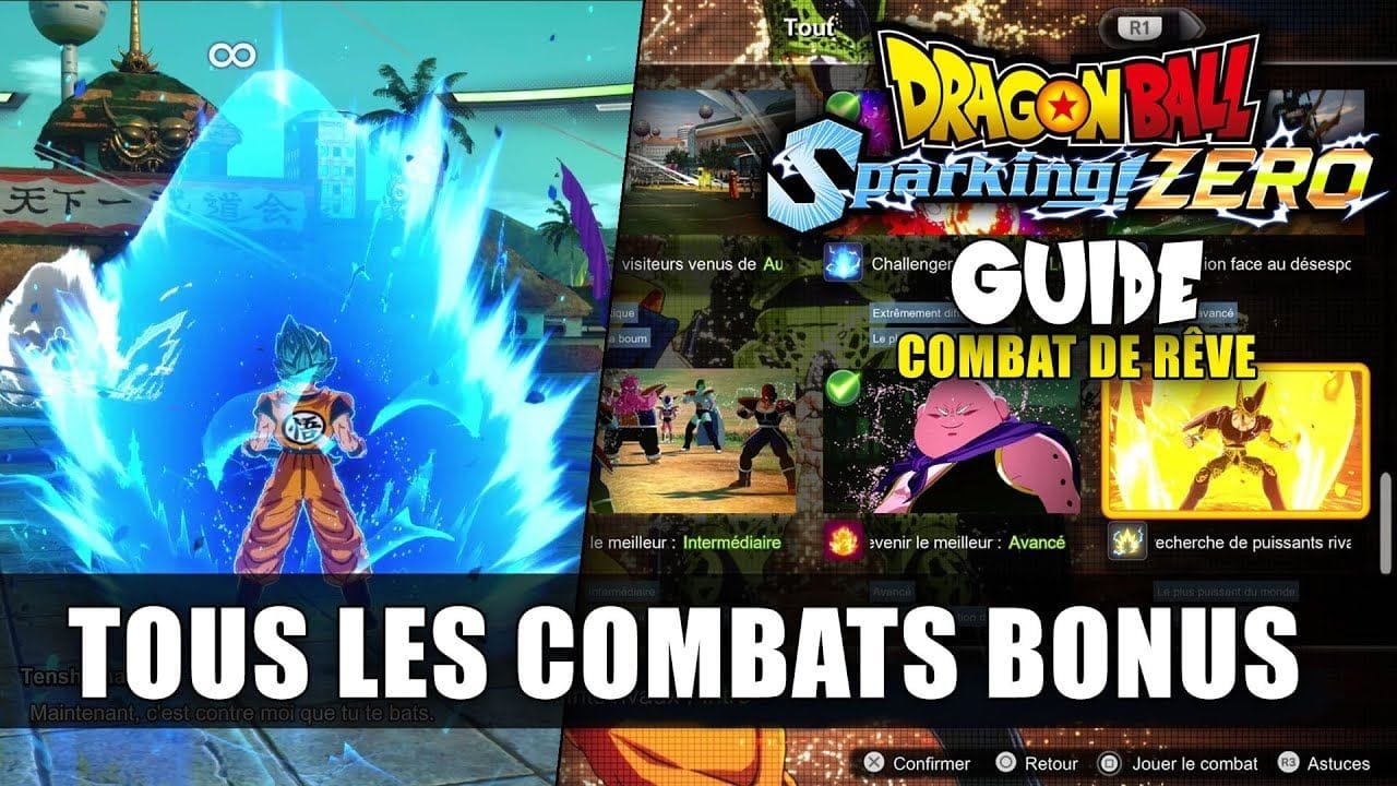 Dragon Ball: Sparking Zero : Tous les COMBATS BONUS (Guide Combat de Rêve 🏆)