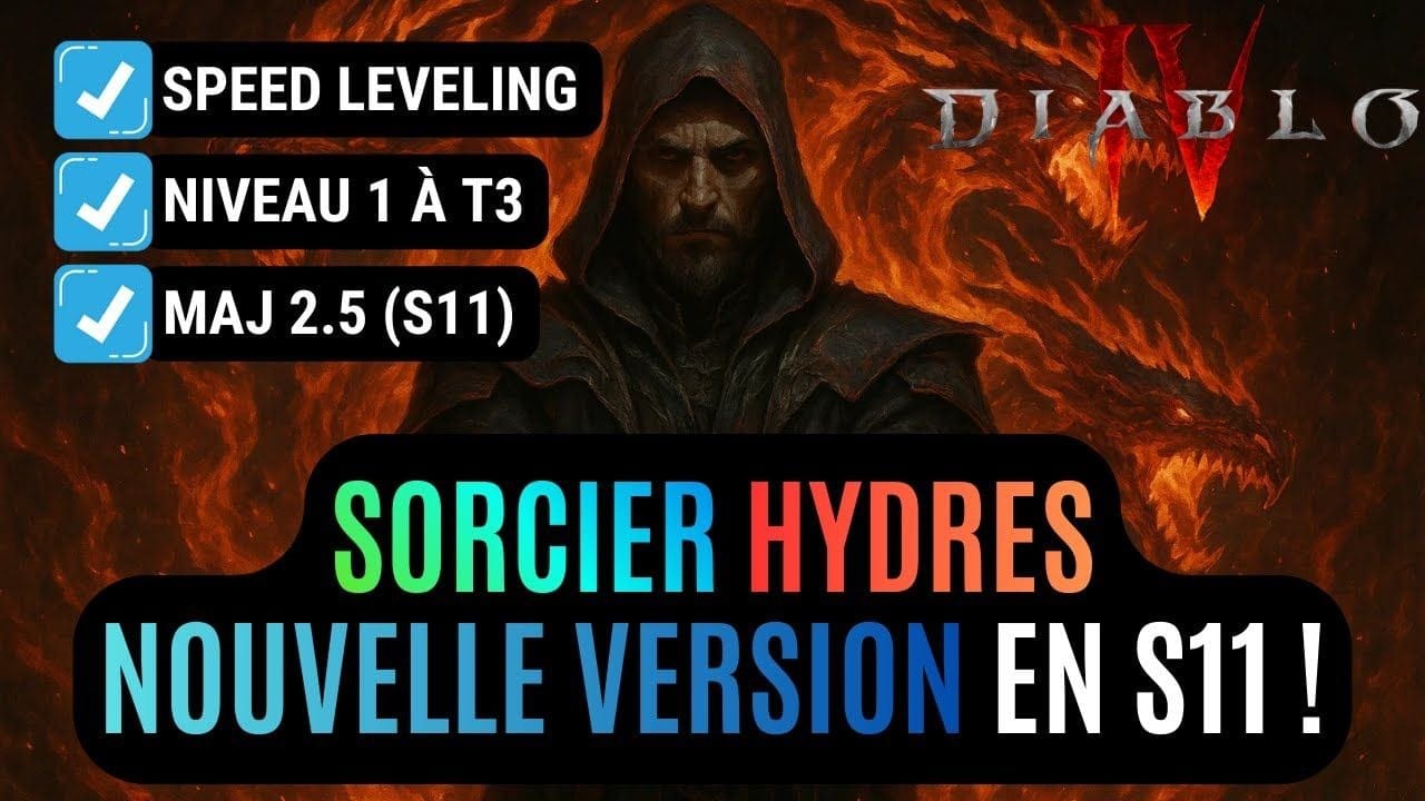 Le Build Sorcier Hydres Pour Speed Leveling La Saison 11 Dans Diablo IV !