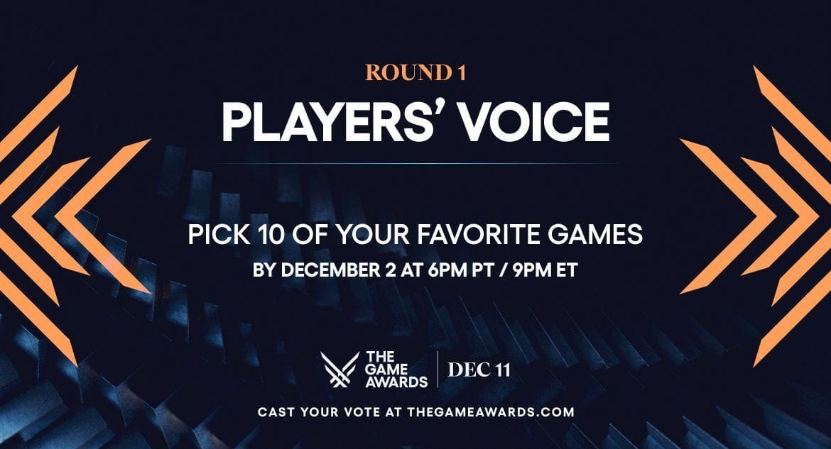 Les titres de Player's Voice nominés pour les Game Awards ont été révélés