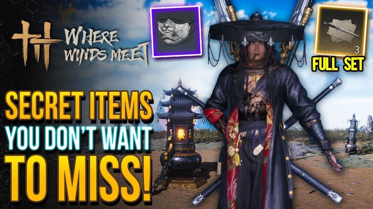 Where Winds Meet - Don't Miss The Most Secret Item Collection! All Antiques & Rare Rewards