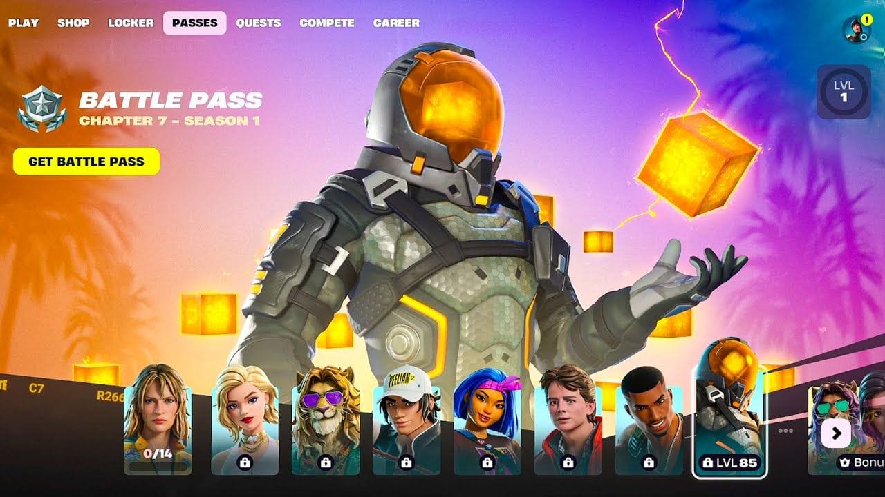 FULL Chapter 7 Battle Pass..!! (Fortnite Pacific Break)