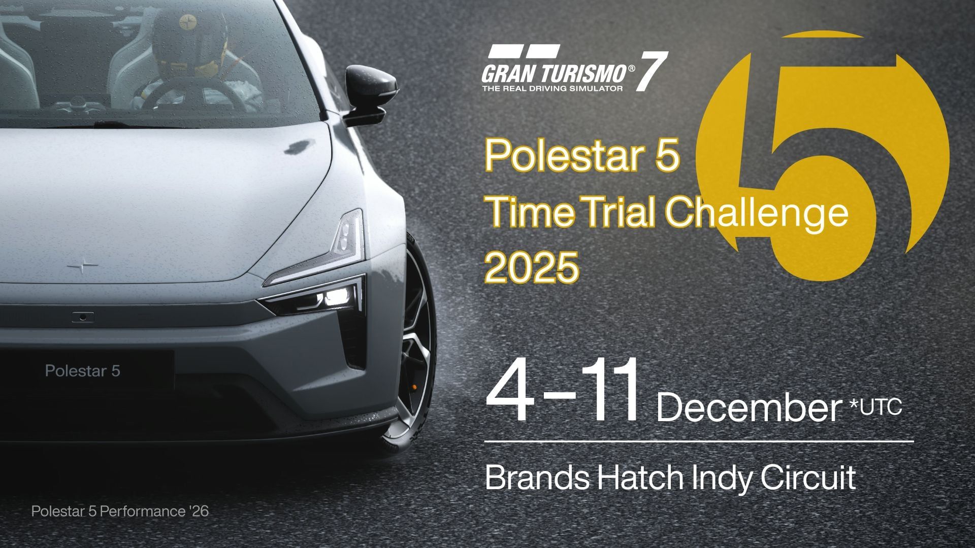 Défi Contre-la-montre Polestar 5 2025 annoncé ! Une invitation aux finales mondiales des World Series 2025 à Fukuoka pour le vainqueur ! - Mode Sport - Gran Turismo 7 - gran-turismo.com